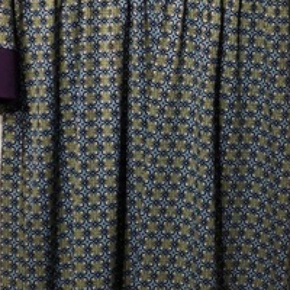 Avon V-neck Dress Purple Trim Body Multi-colored - Picture 6 of 7